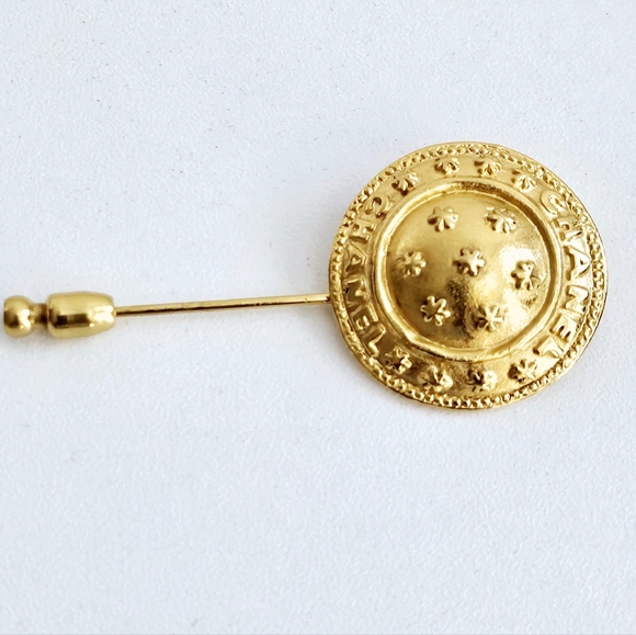 Chanel Vintage Gold-plated Pin Brooch - Picture 5 of 5